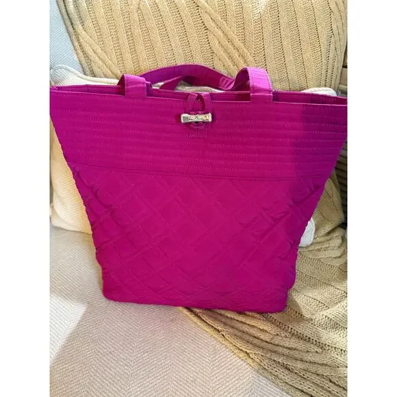 Vera Bradley Quilted Tote Bag - Majestic Magenta - Picture 2 of 6